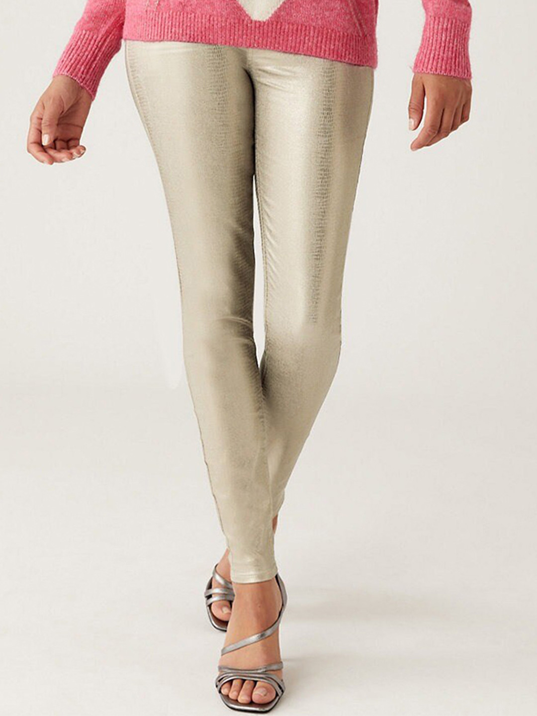 

Marks & Spencer Women Skinny Fit Denim, Gold