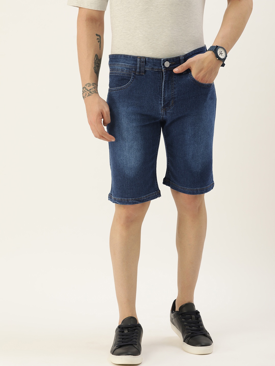

IVOC Men Denim Shorts, Blue