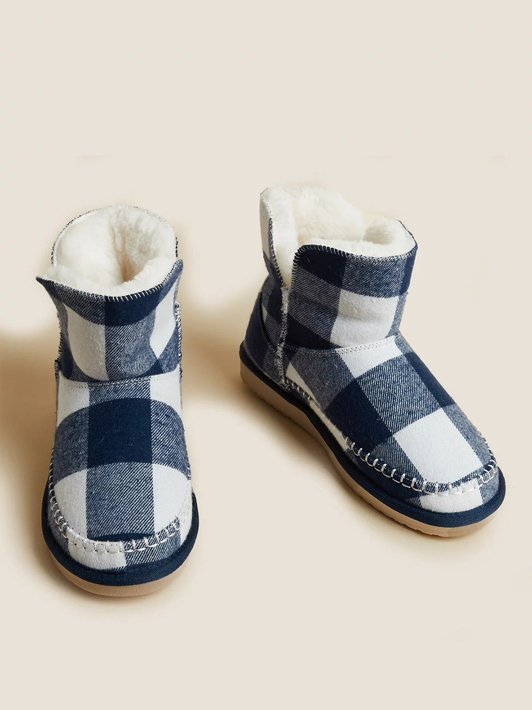 

Marks & Spencer Women Stich Detail Winter Boots, Navy blue