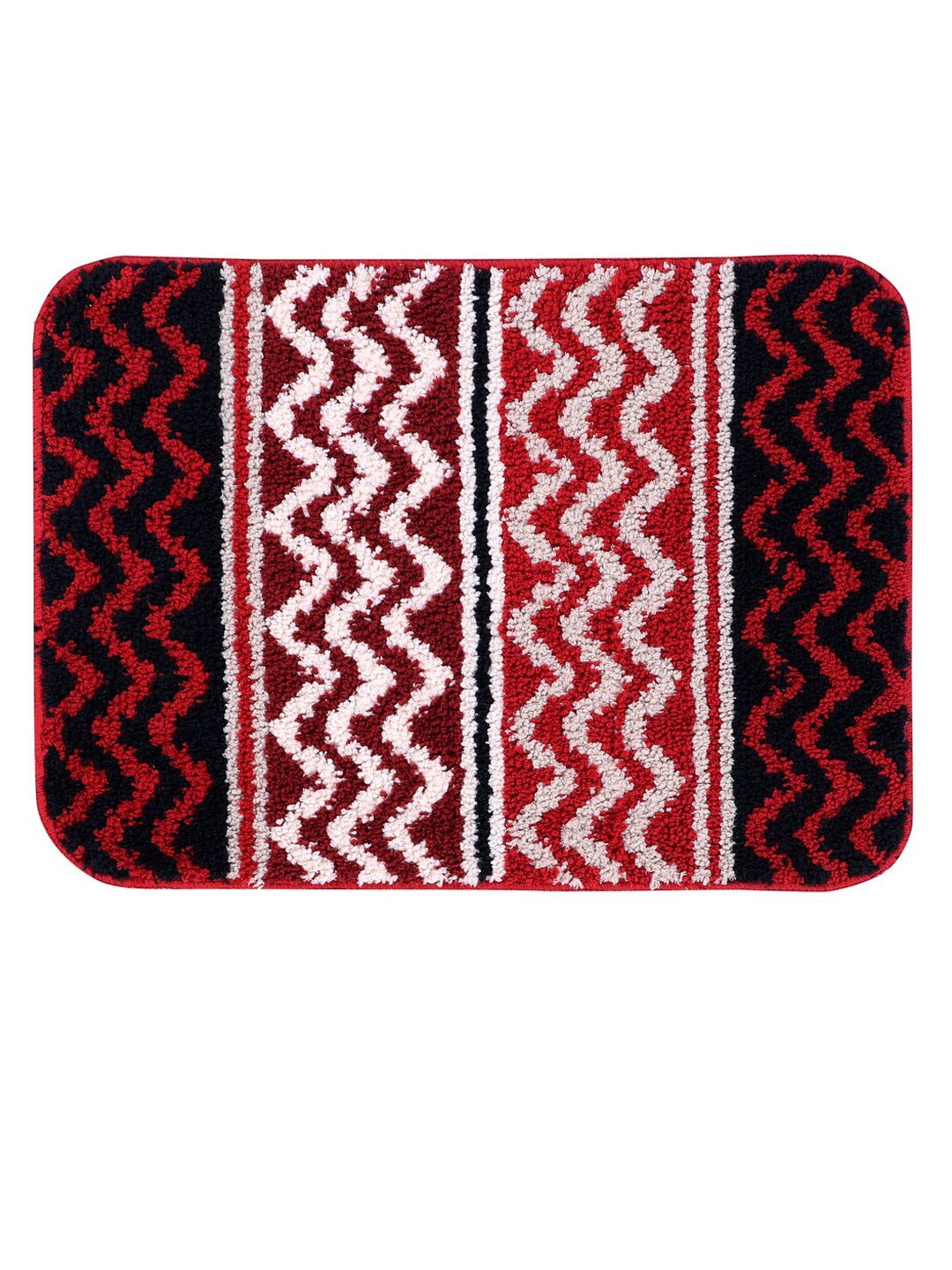 

Pano Waves Burgundy & White Printed 1000 GSM Anti-Slip Bath Mat