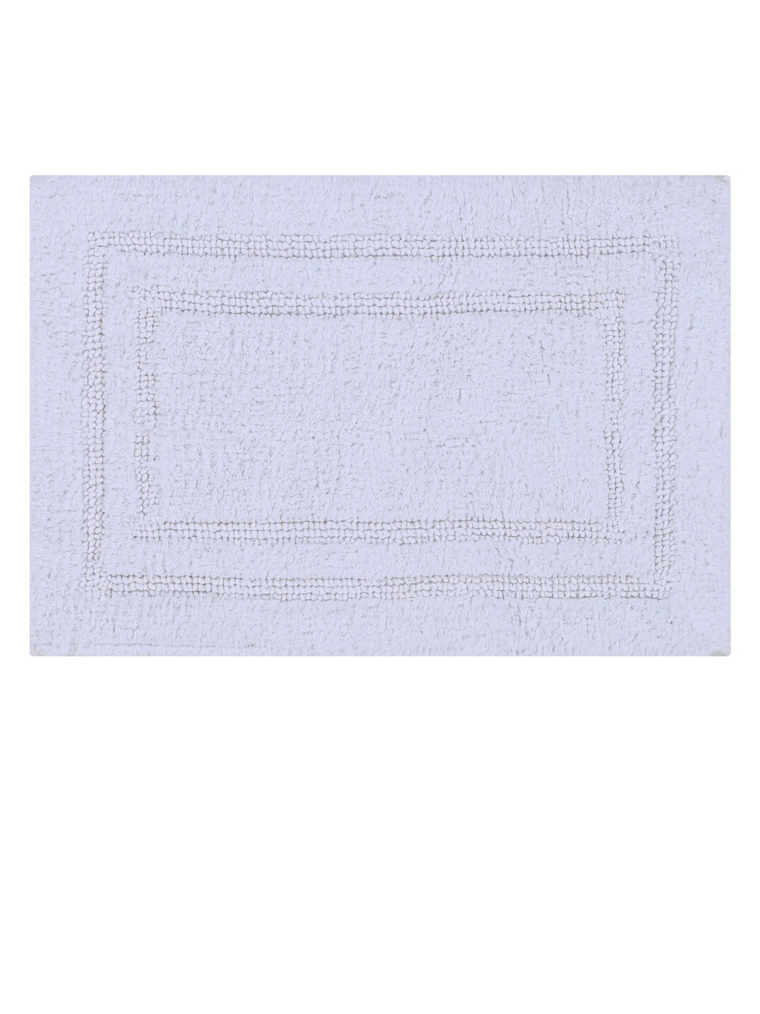 

Pano White Solid 1902 GSM Double Race Track Reversible Bath Rug