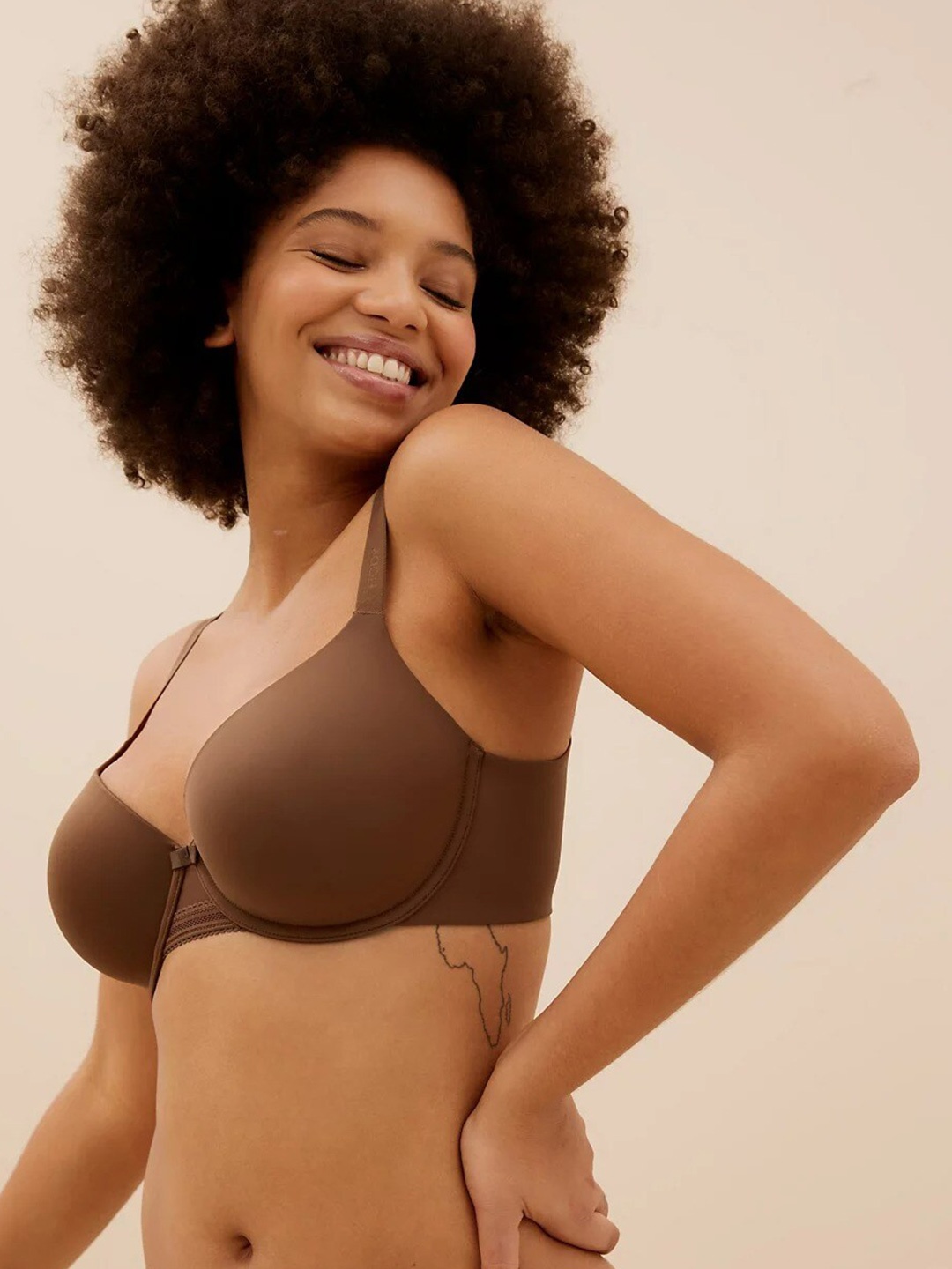 

Marks & Spencer Underwired Lightly Padded Everyday Bra, Brown