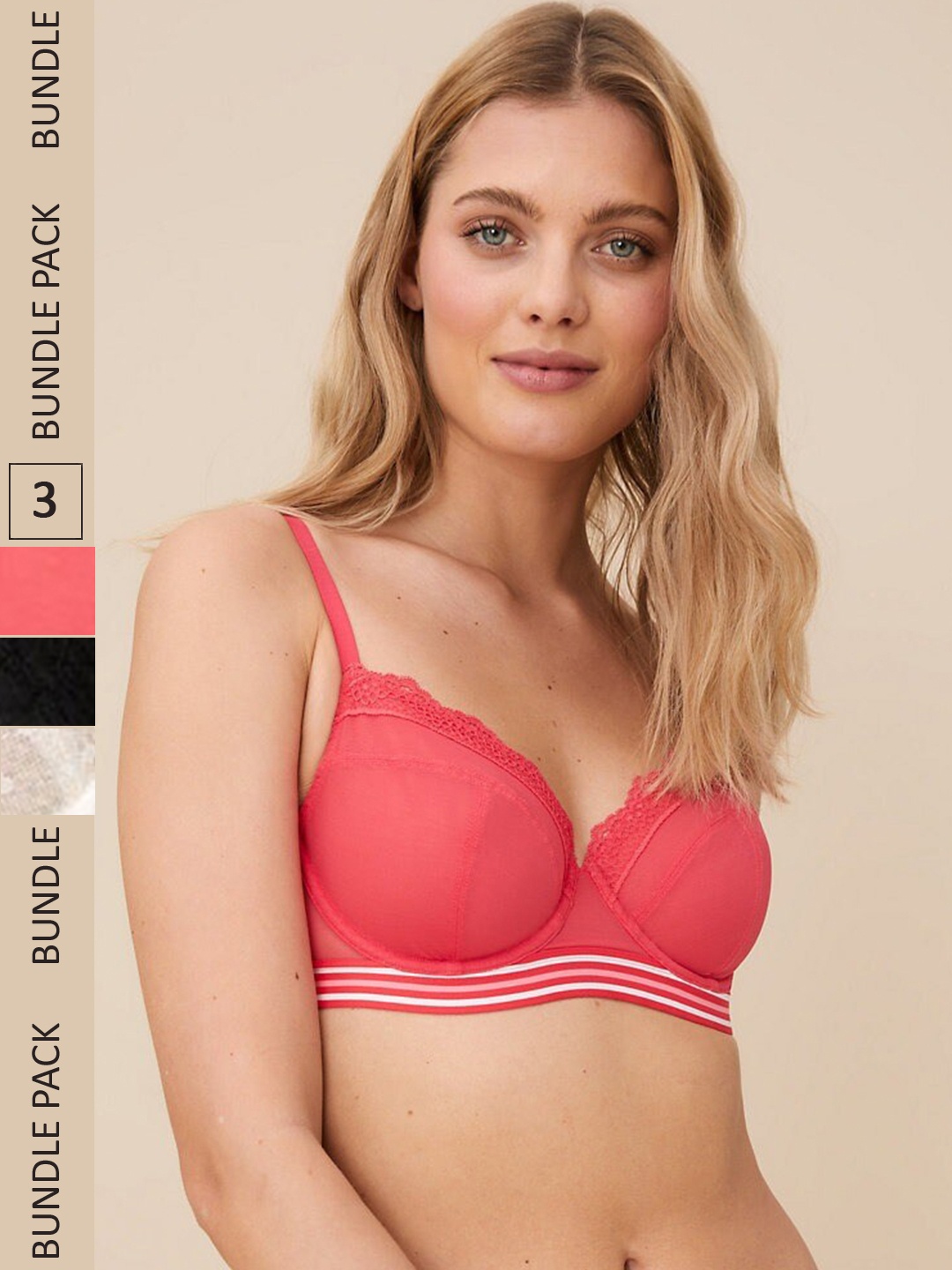 

Marks & Spencer Pack Of 3 Underwired Everyday Bra, White