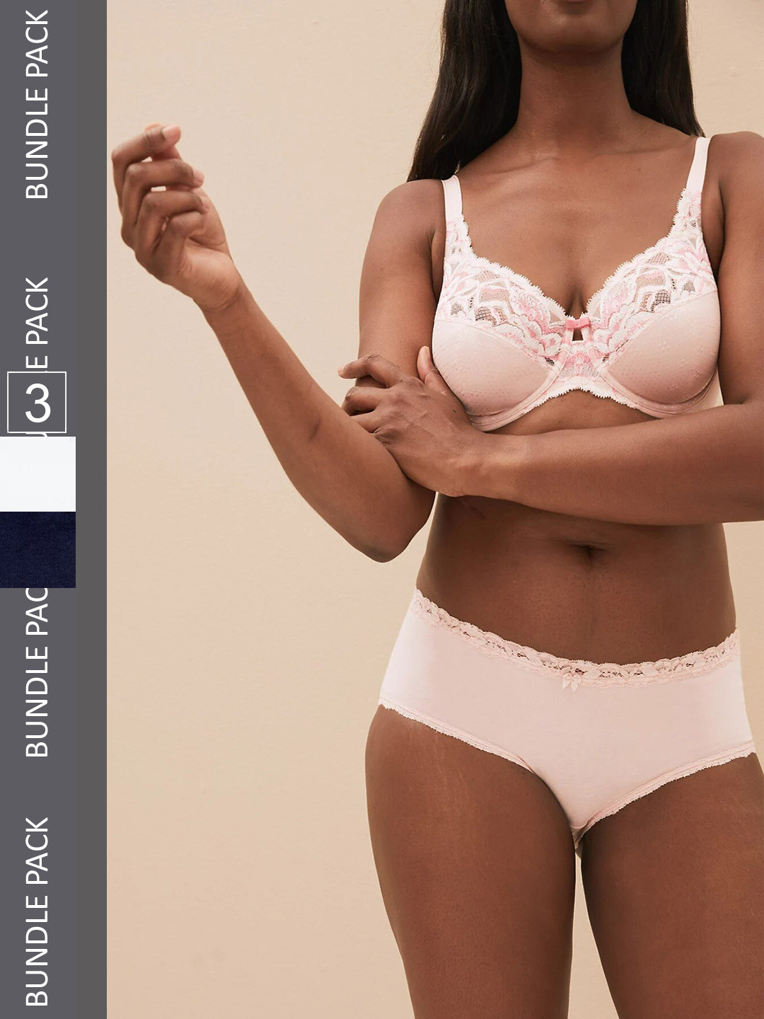 

Marks & Spencer Women Pack Of 3 Cotton Basic Briefs, White