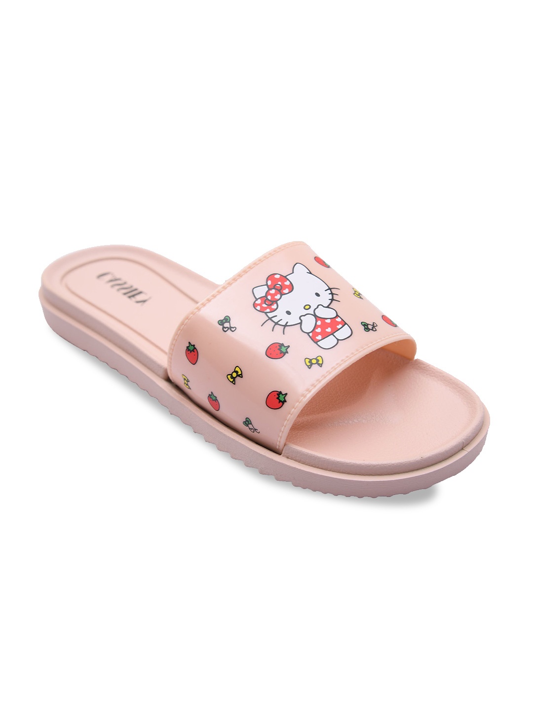 CASSIEY Women Printed Rubber Sliders