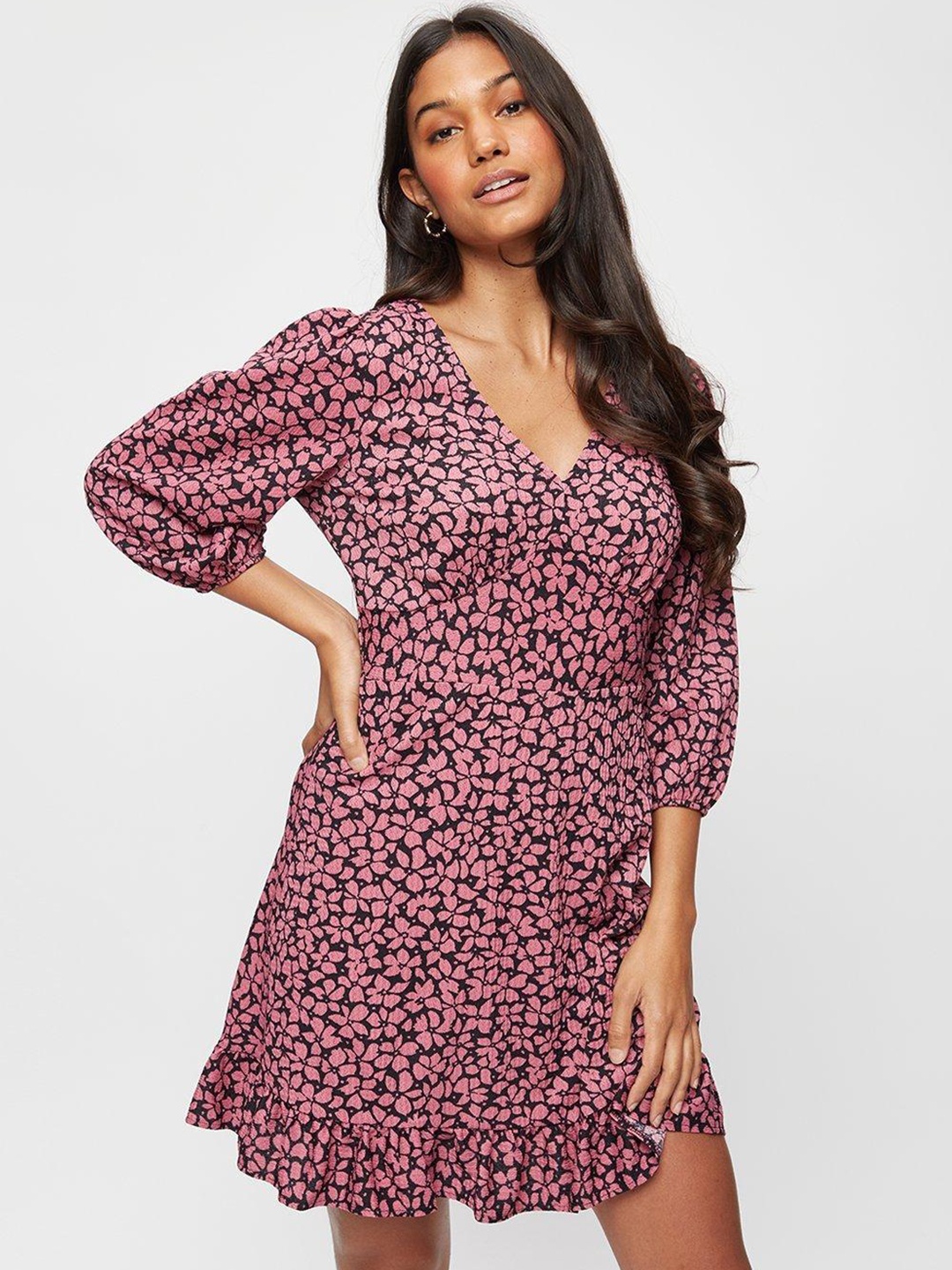 

DOROTHY PERKINS Floral A-Line Dress, Pink