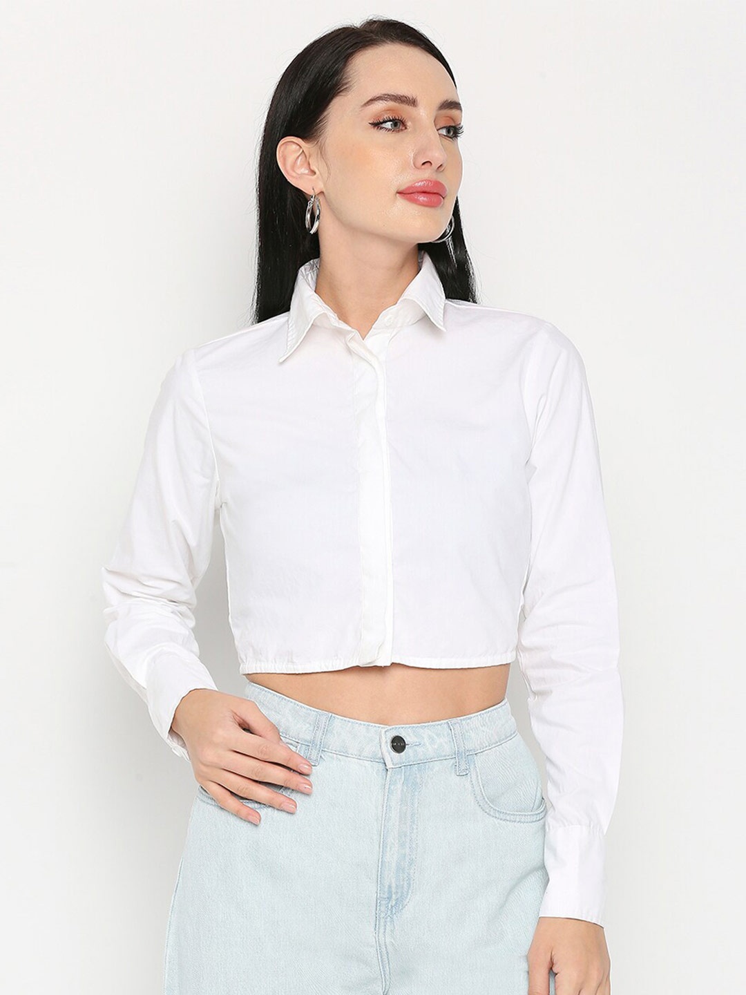 

Remanika Women Cotton Comfort Casual Shirt, White