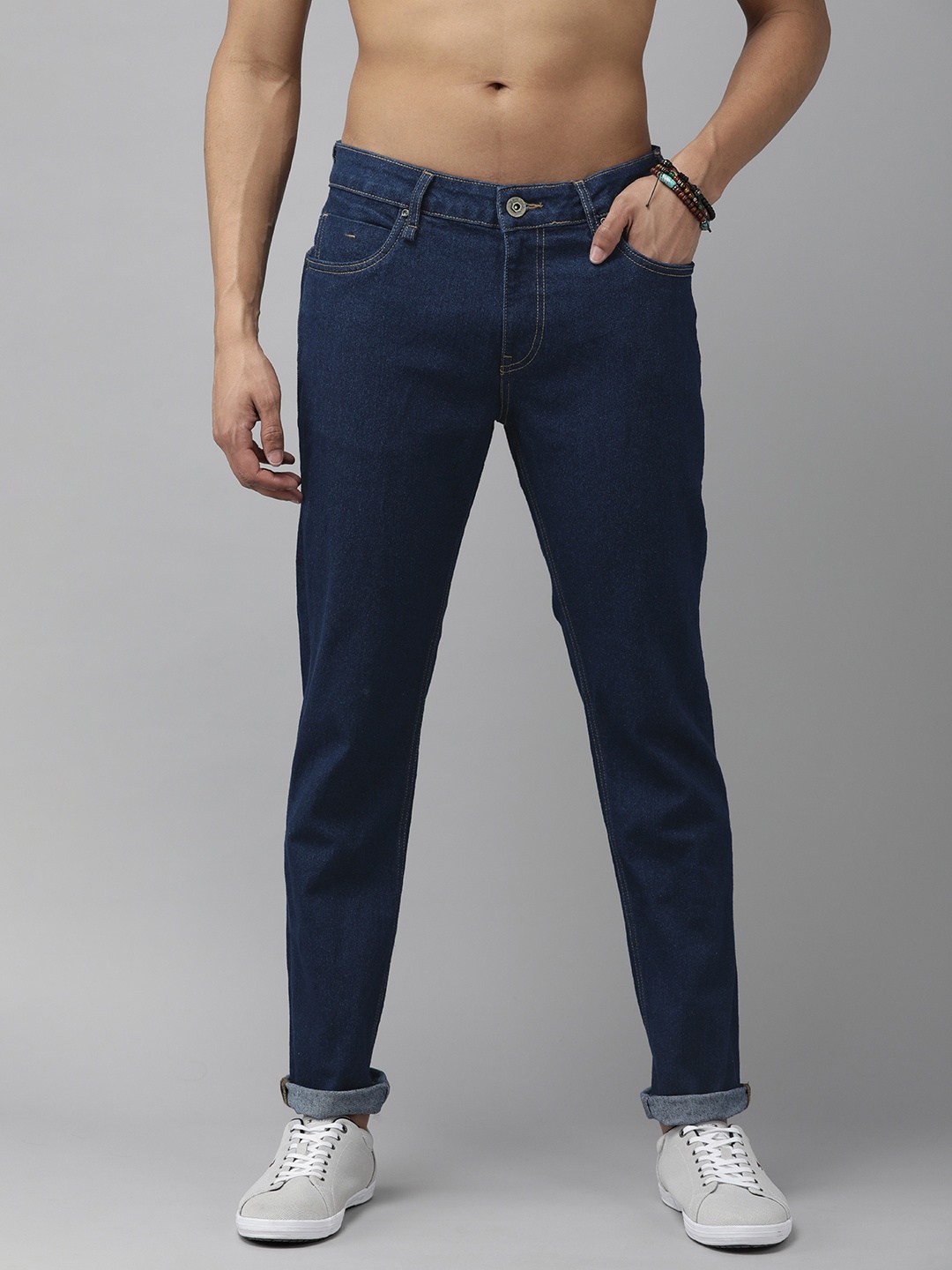 

Roadster Men Skinny Fit Stretchable Jeans, Blue