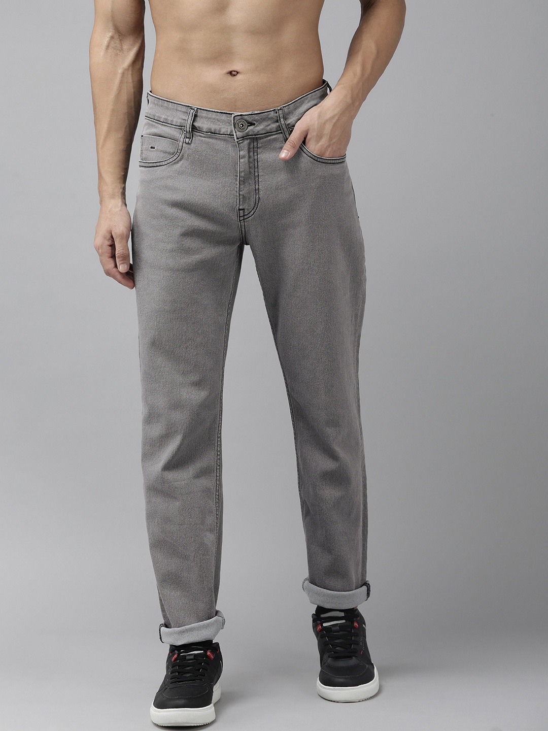 

Roadster Men Regular Fit Jeans, Grey