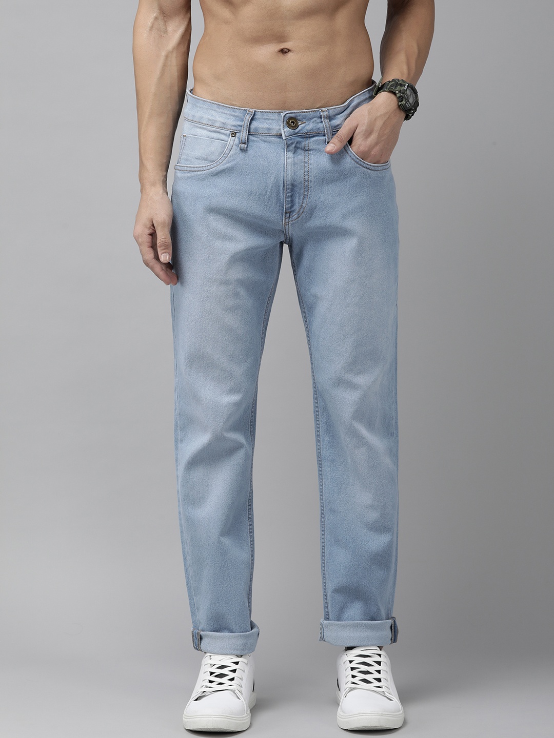 

Roadster Men Skinny Fit Stretchable Jeans, Blue