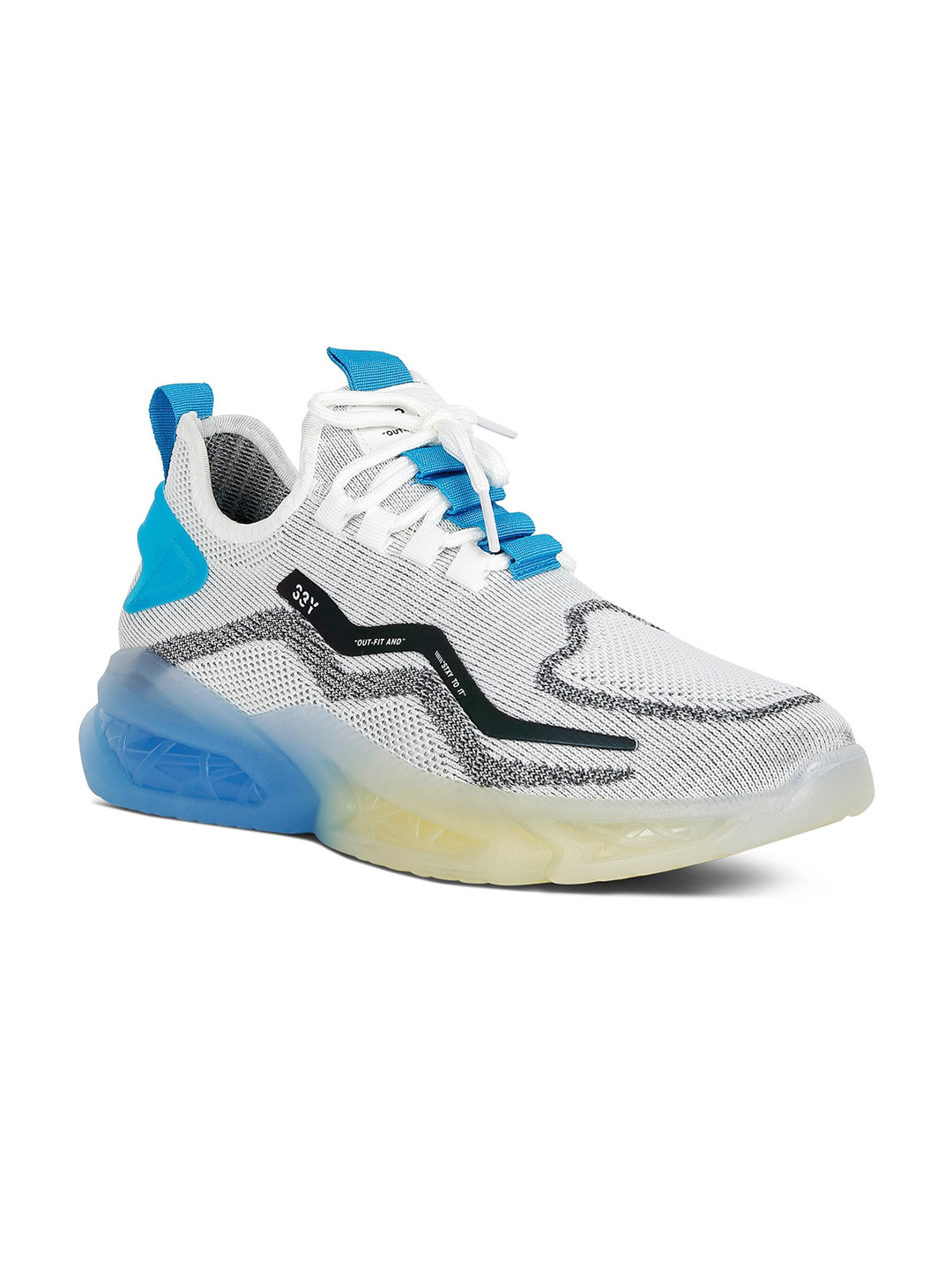 

London Rag Men Textured Sneakers, White