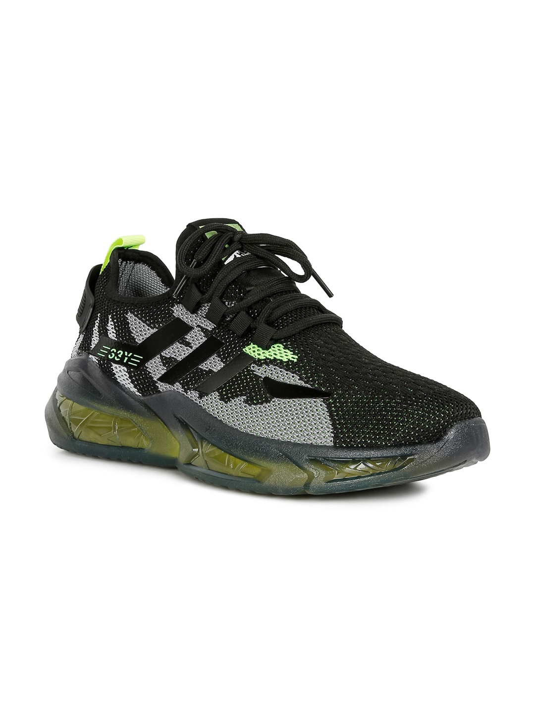 

London Rag Men Woven Design Sneakers, Black