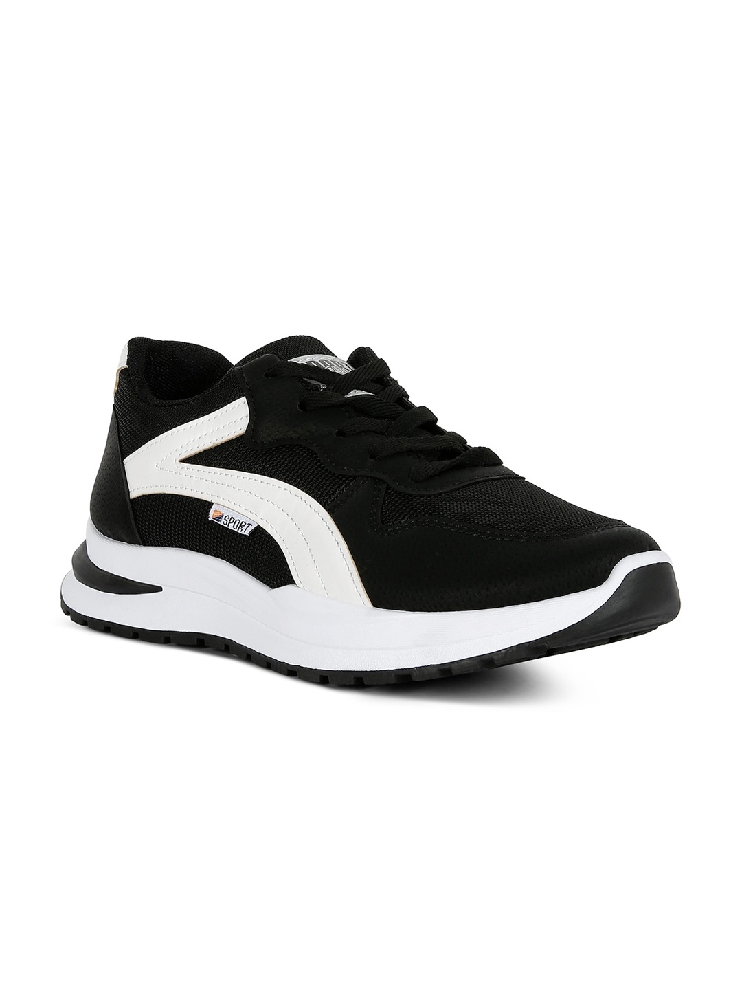

London Rag Men Colourblocked Suede Sneakers, Black
