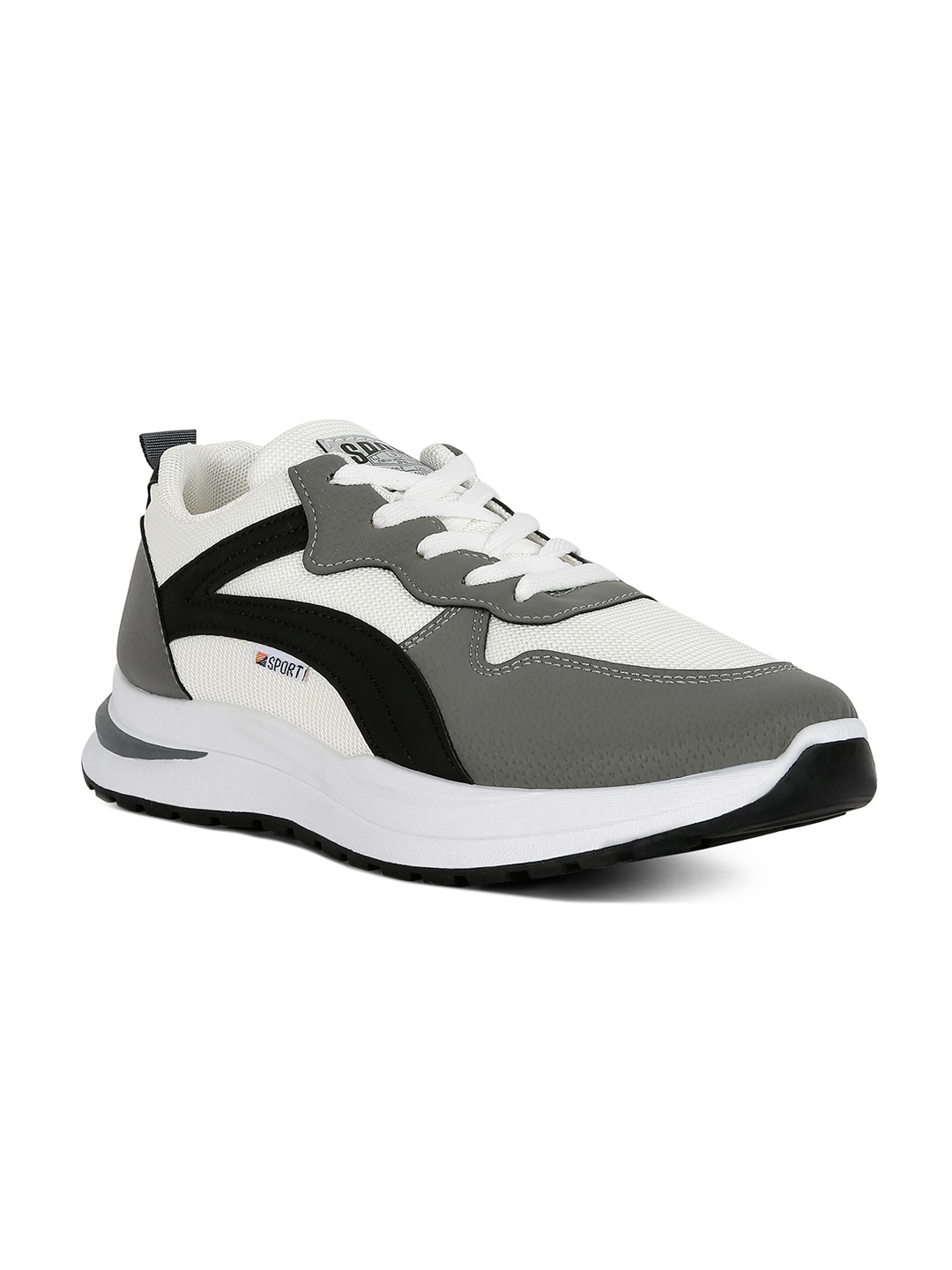 

London Rag Men Colourblocked Suede Sneakers, Grey