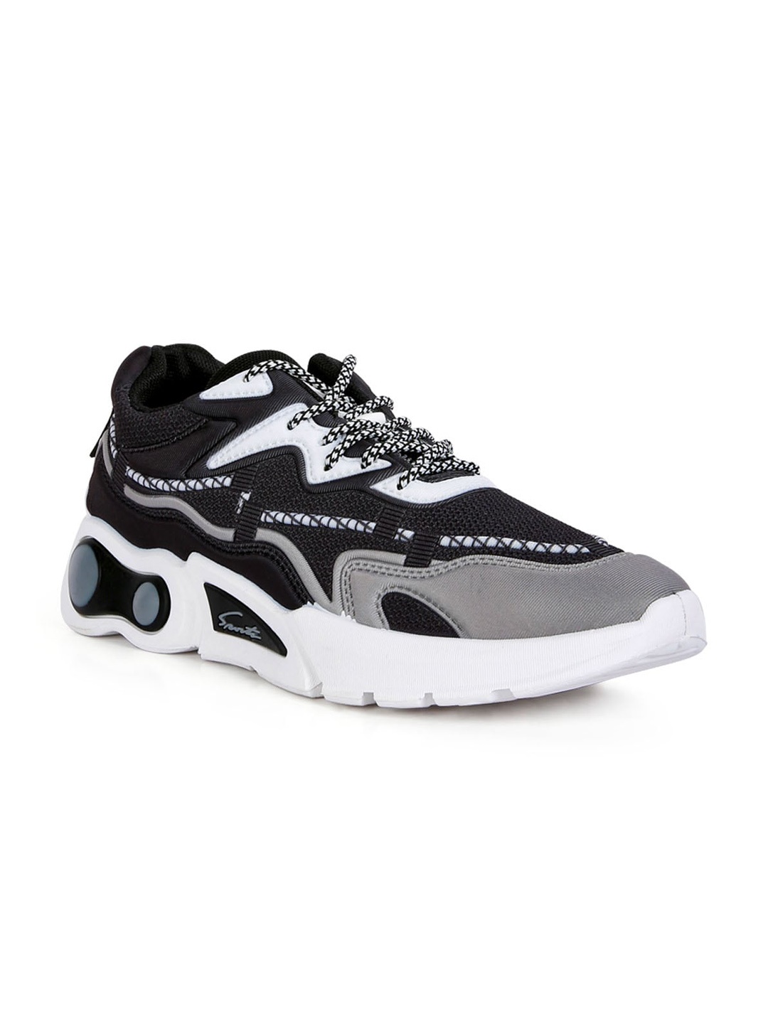 

London Rag Men Colourblocked Sneakers, Black