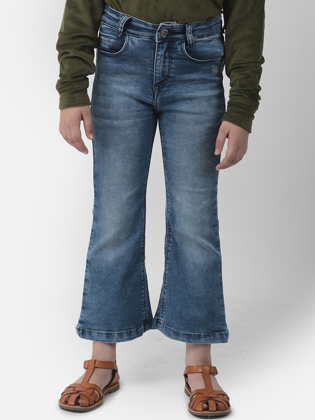 

Crimsoune Club Girls Comfort Bootcut Heavy Fade Jeans, Blue