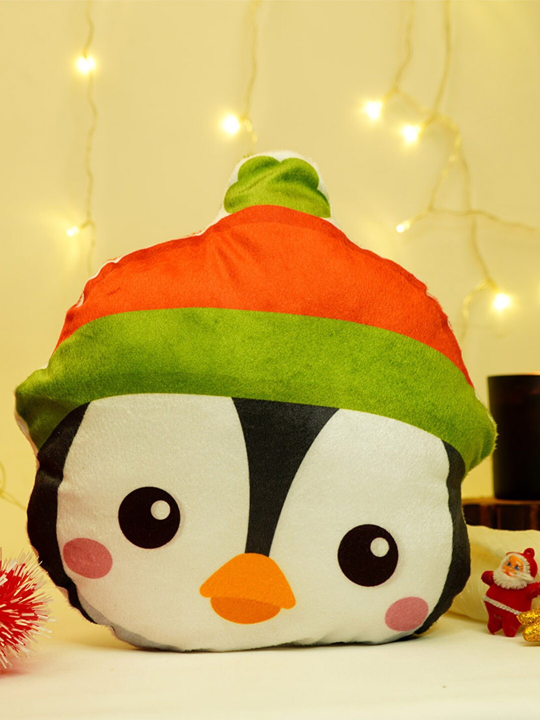 

Crazy Corner Kids Printed Velvet Microfibre Penguin Soft Toys, White
