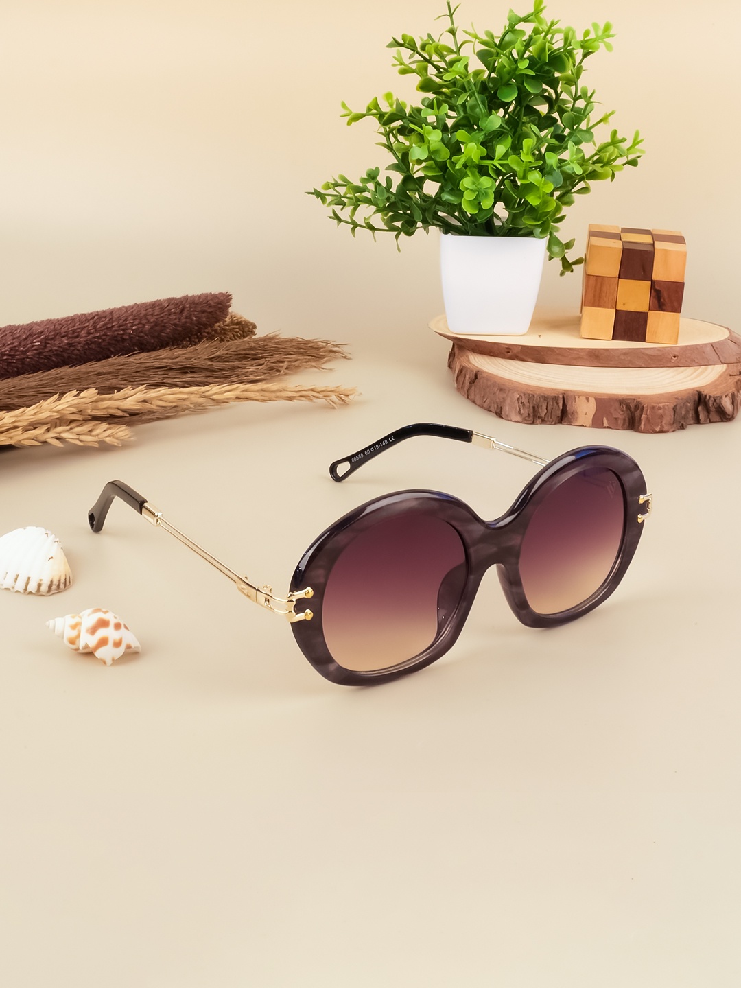 

Voyage Women Grey Lens & Black Oversized Sunglasses with UV Protected Lens