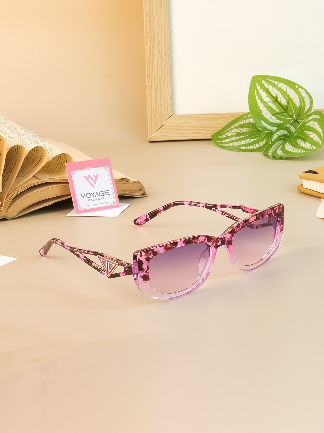 

Voyage Women Lens & Purple Oval Sunglasses with UV Protected Lens 2333MG3899, Grey