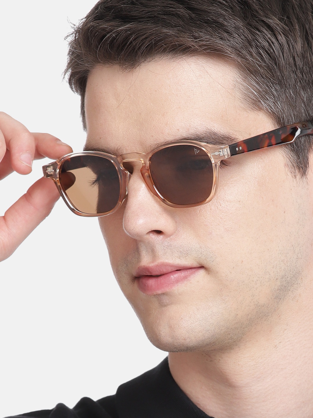 

Voyage Unisex Round Sunglasses with UV Protected Lens, Brown