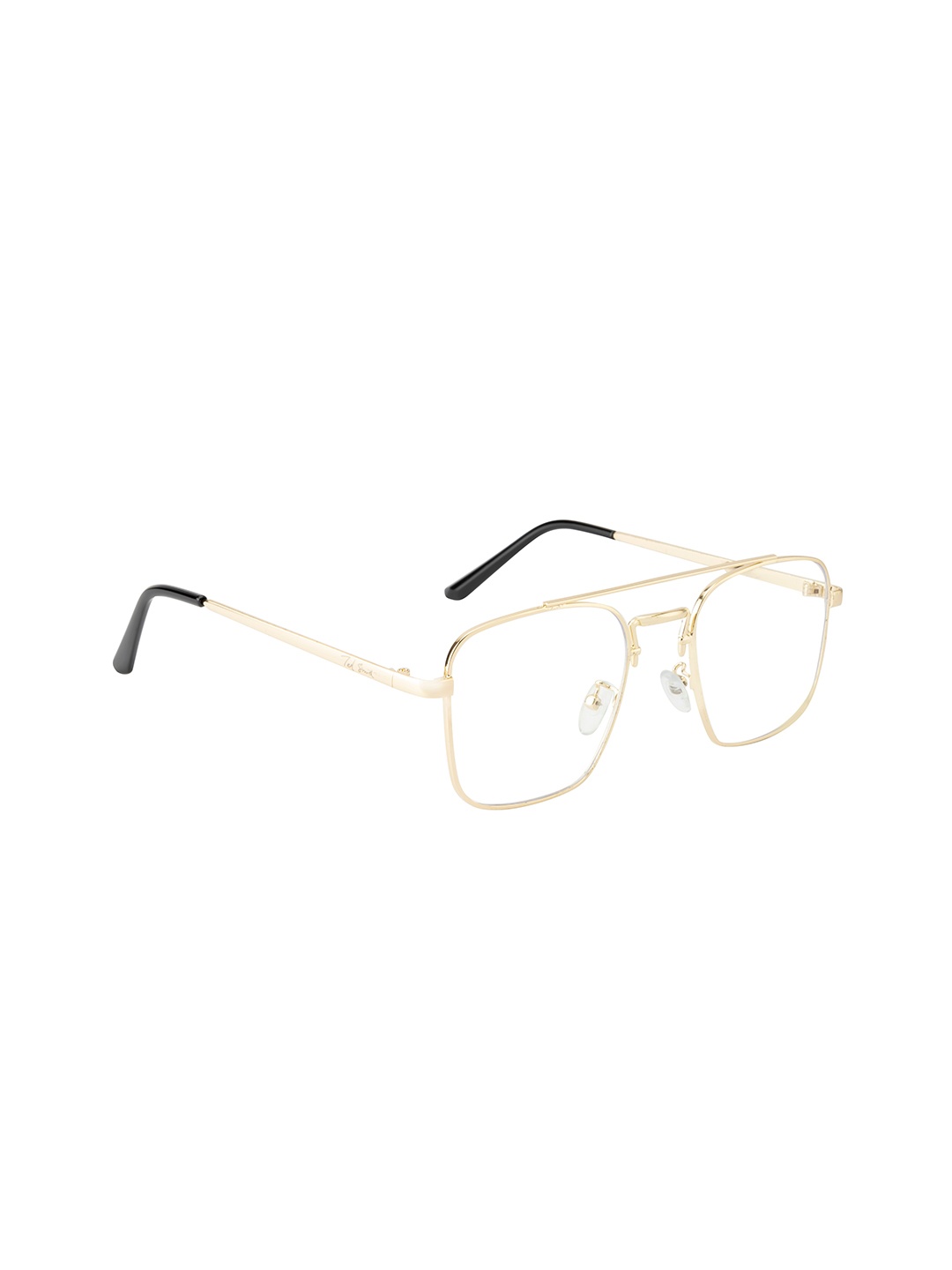 

Ted Smith Unisex Aviator Sunglasses with UV Protected Lens TSS-CARAVAN_C2-Gold