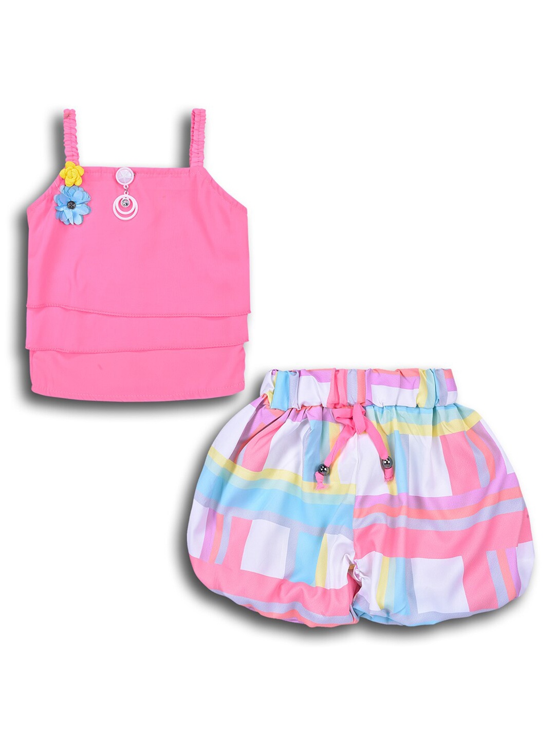 

Wish Karo Girls Top with Shorts, Pink