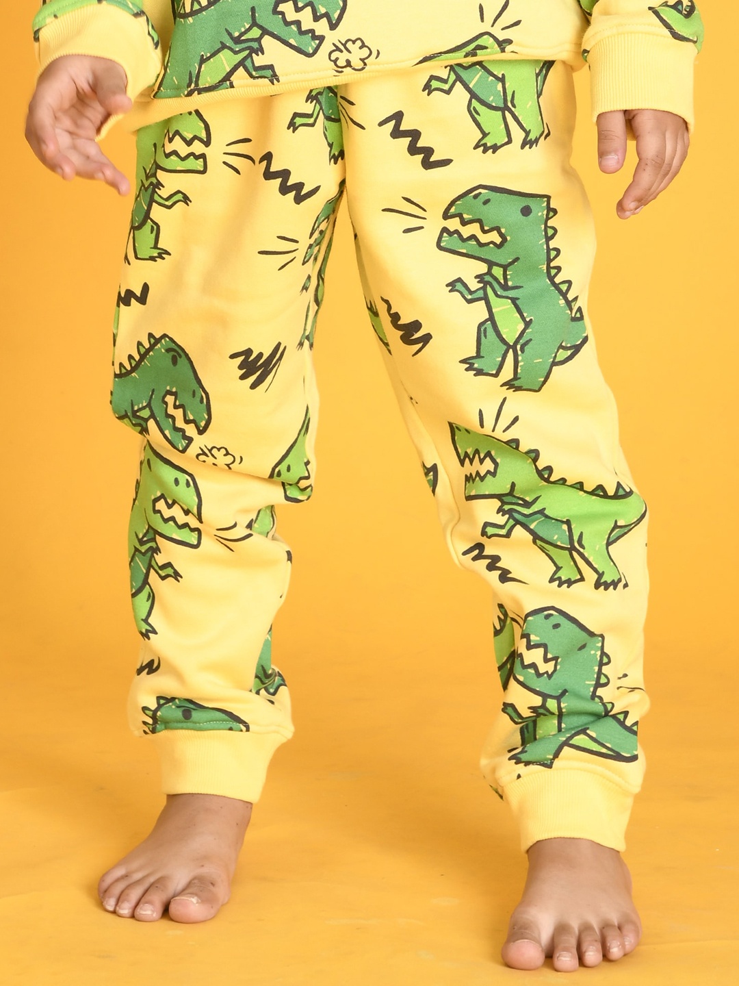 

Anthrilo Boys Relaxed High-Rise Easy Wash Joggers Trousers, Yellow