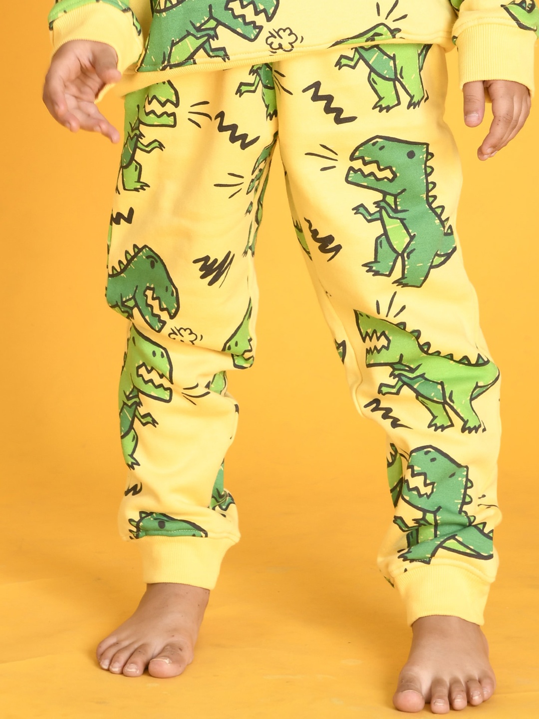 

Anthrilo Boys Relaxed High-Rise Easy Wash Joggers Trousers, Yellow