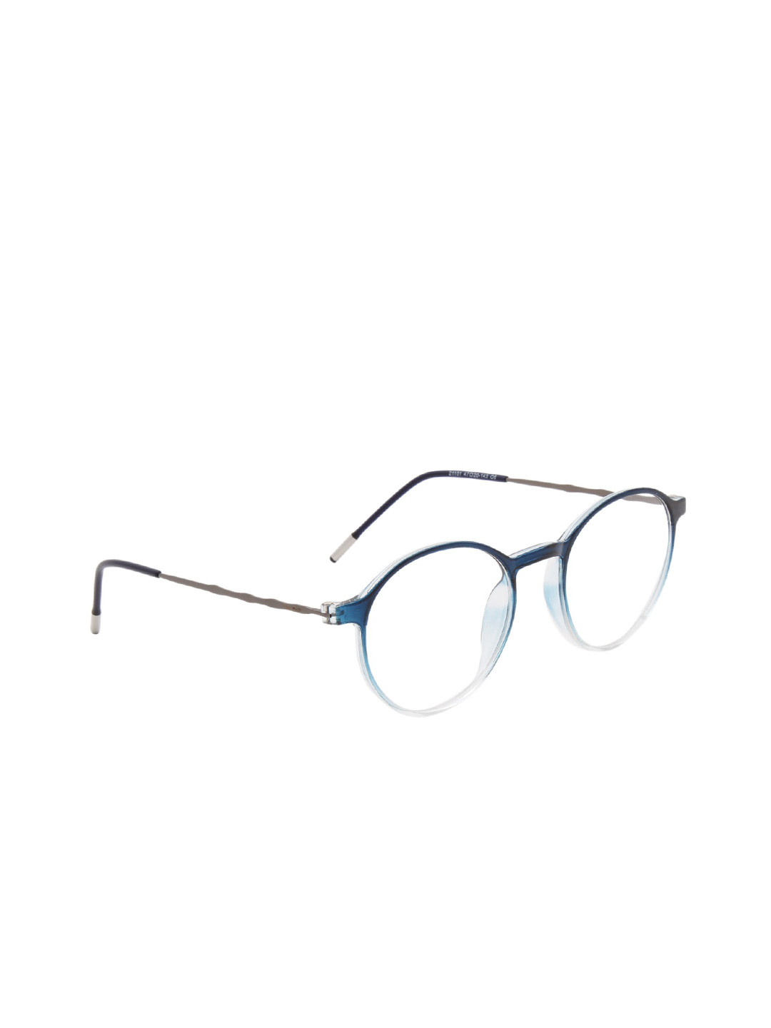 

Ted Smith Full Rim Hard Case Round Frames Eyeglasses, Blue