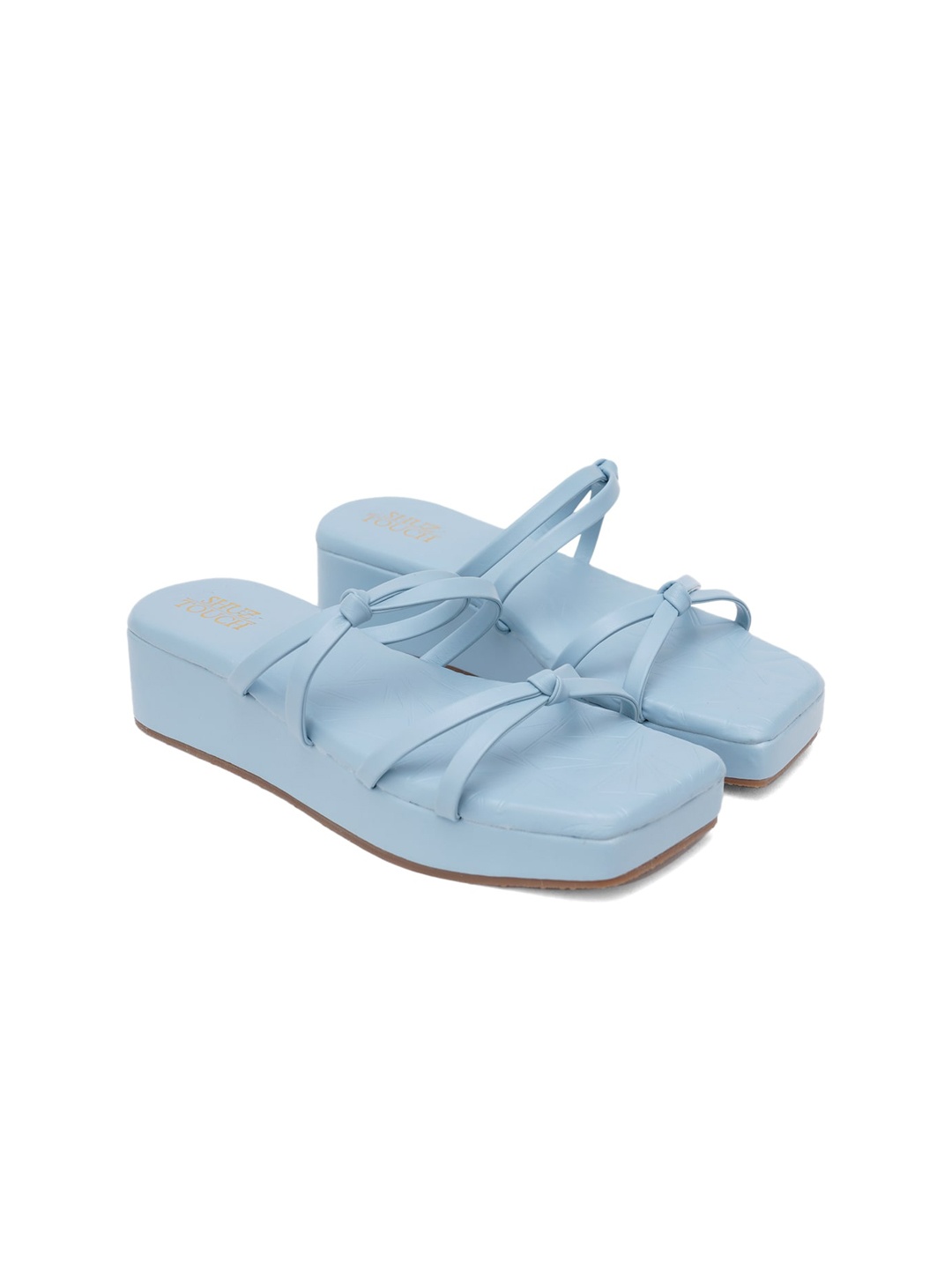 

SHUZ TOUCH Blue Platform Heels