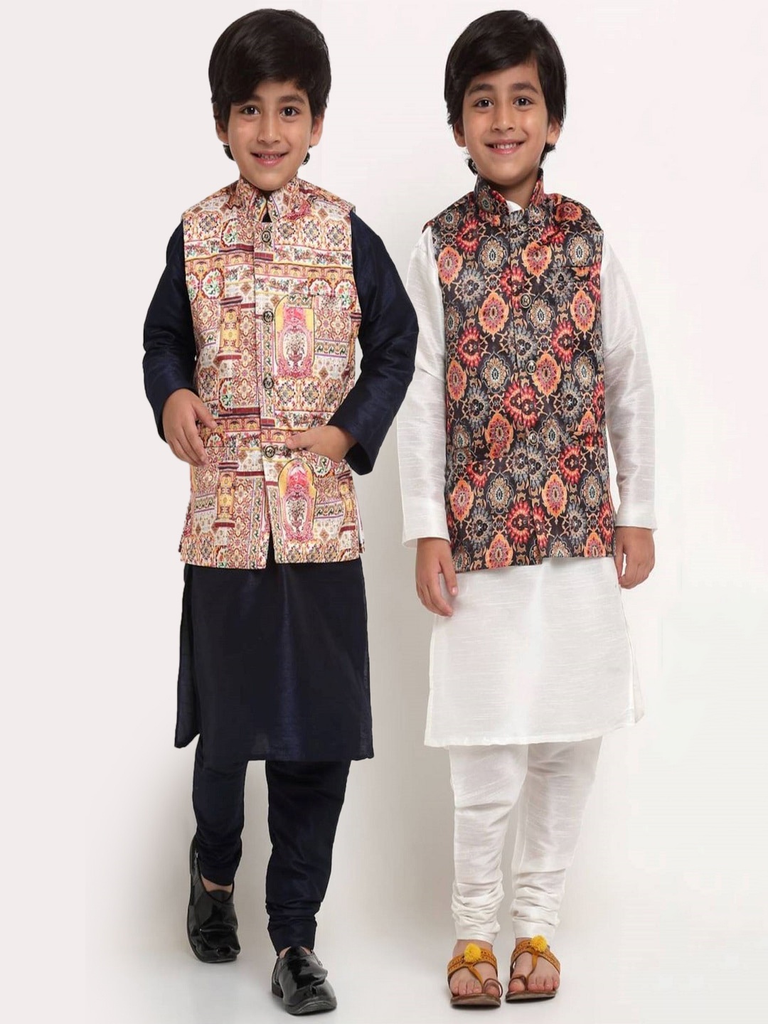 

Benstoke Pack of 2 Boys Kurta with Churidar, Navy blue