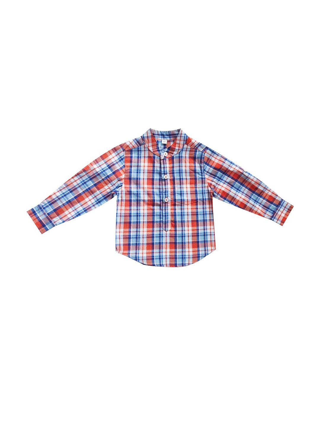 

milou Infants Boys Checked Cotton Casual Shirt, Red