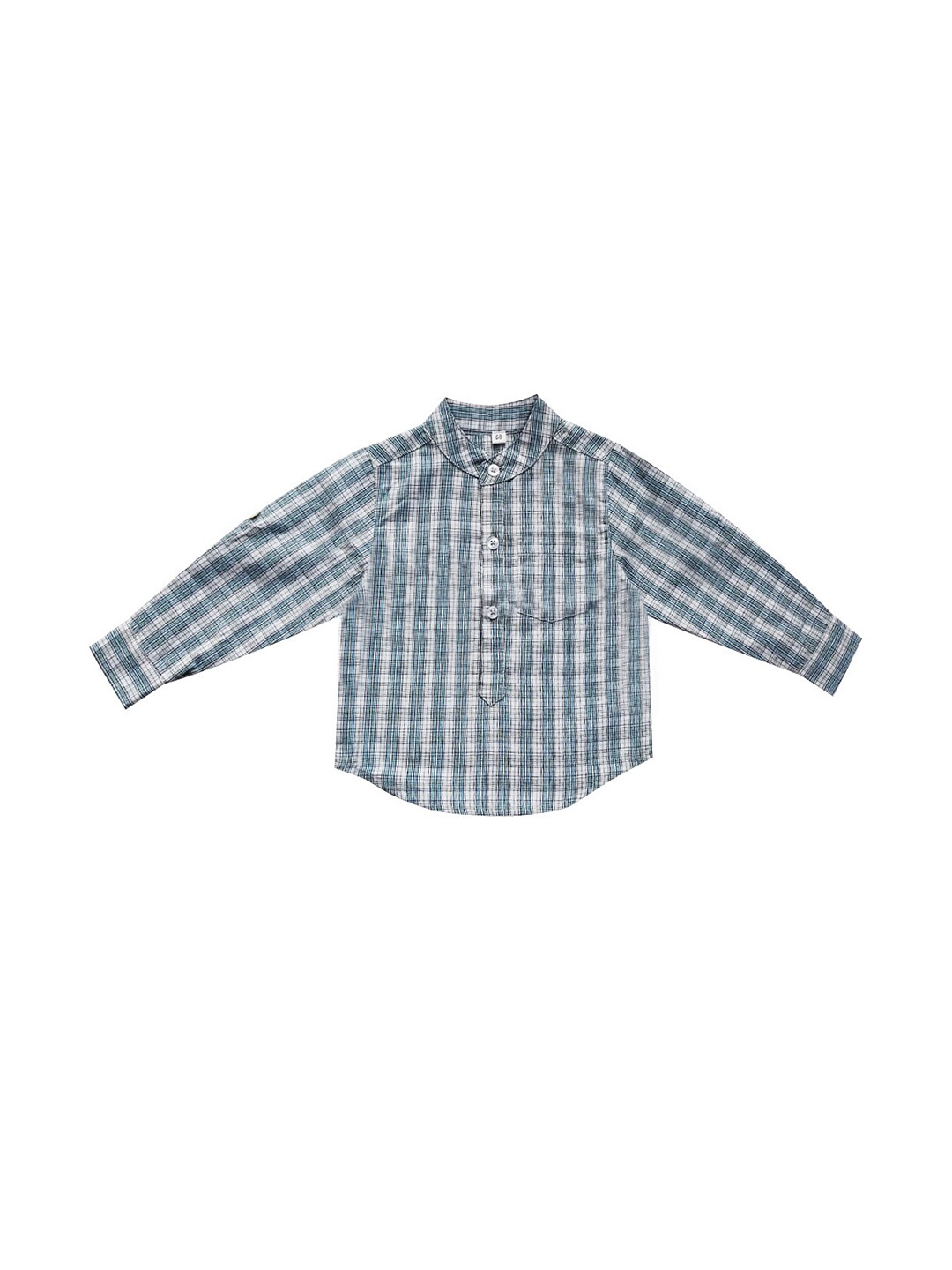 

milou Boys Checked Pure Cotton Casual Shirt, Green