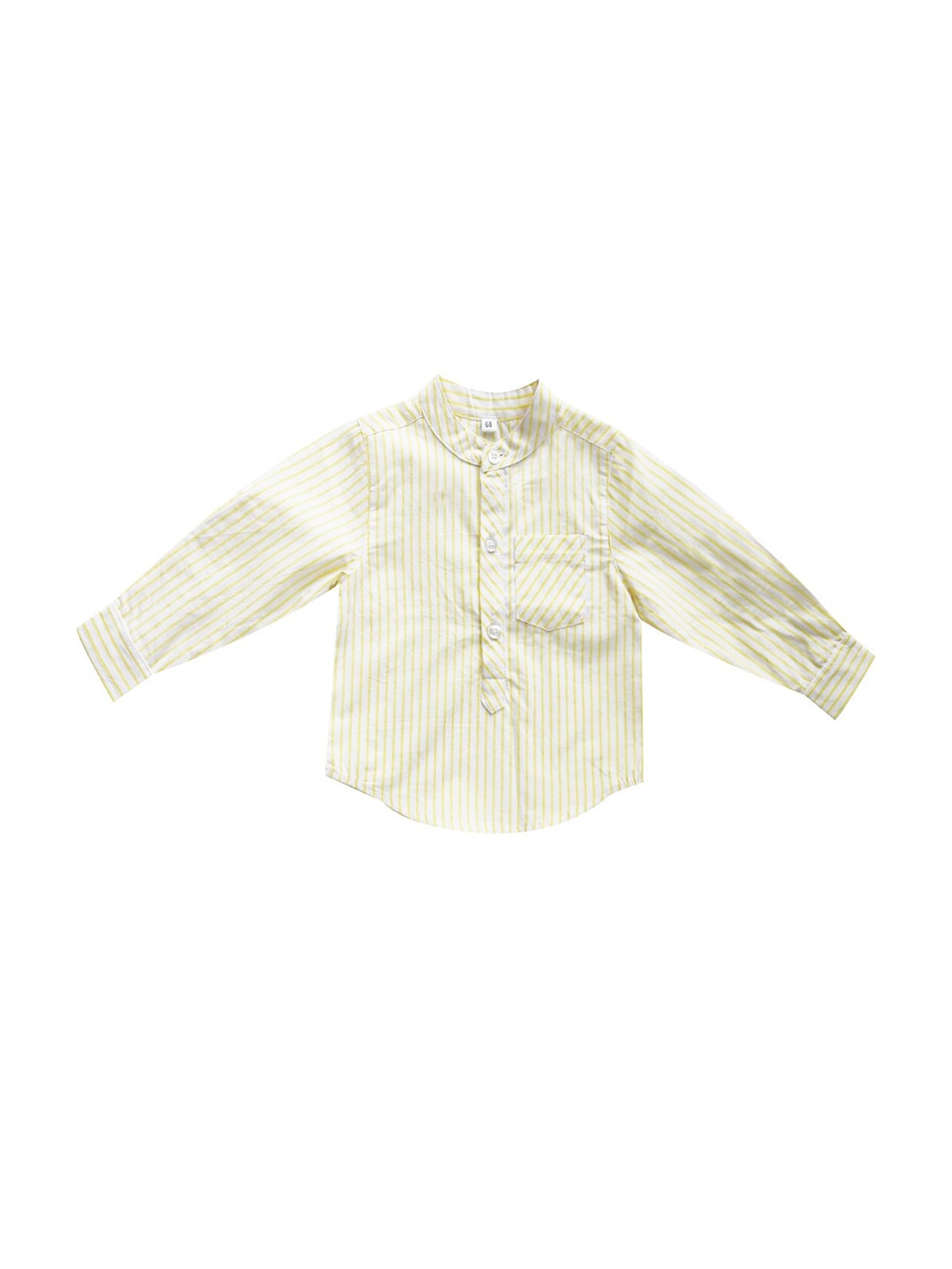 

milou Boys Striped Pure Cotton Casual Shirt, Yellow