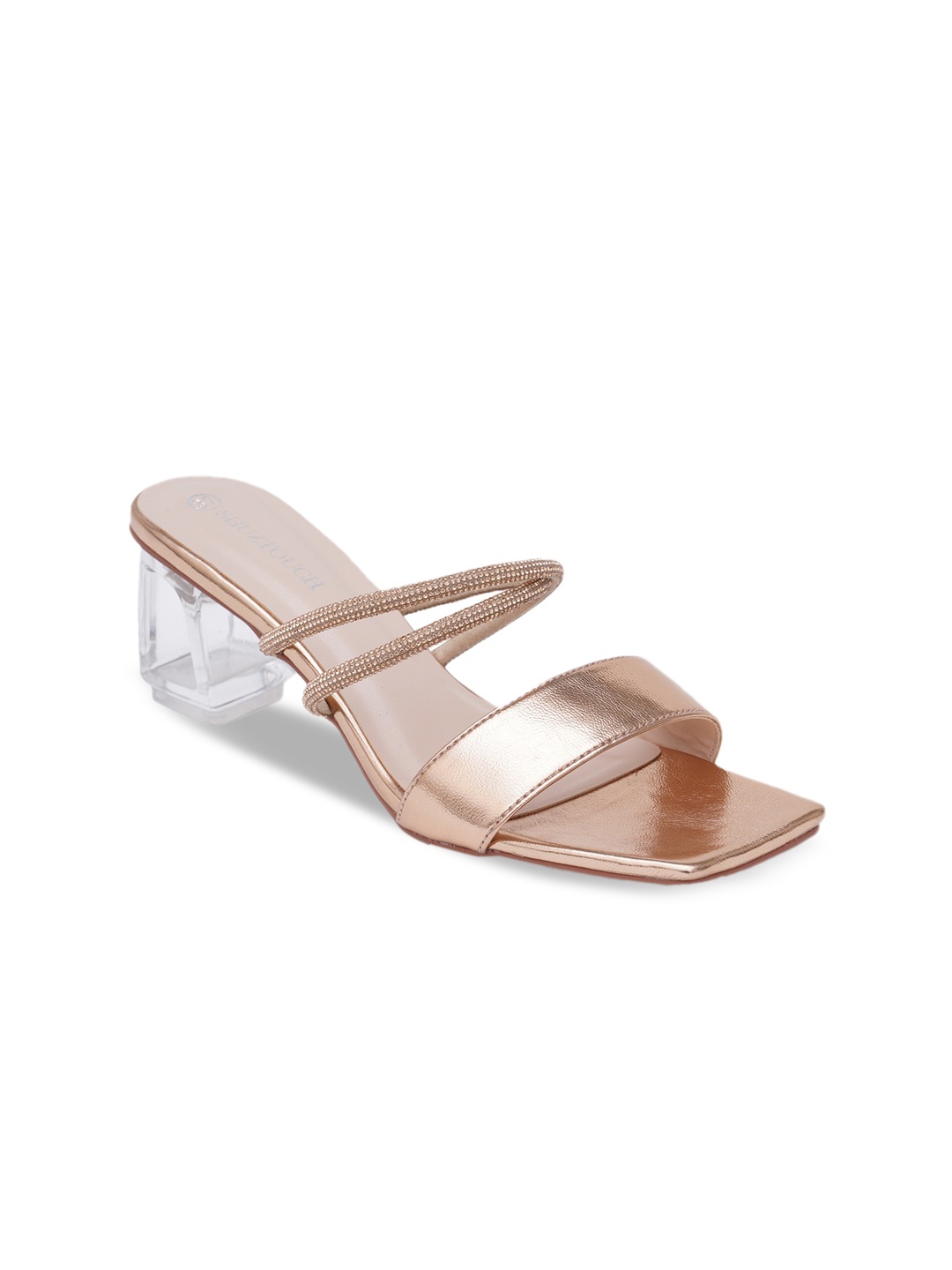 

SHUZ TOUCH Nude-Coloured Block Heels