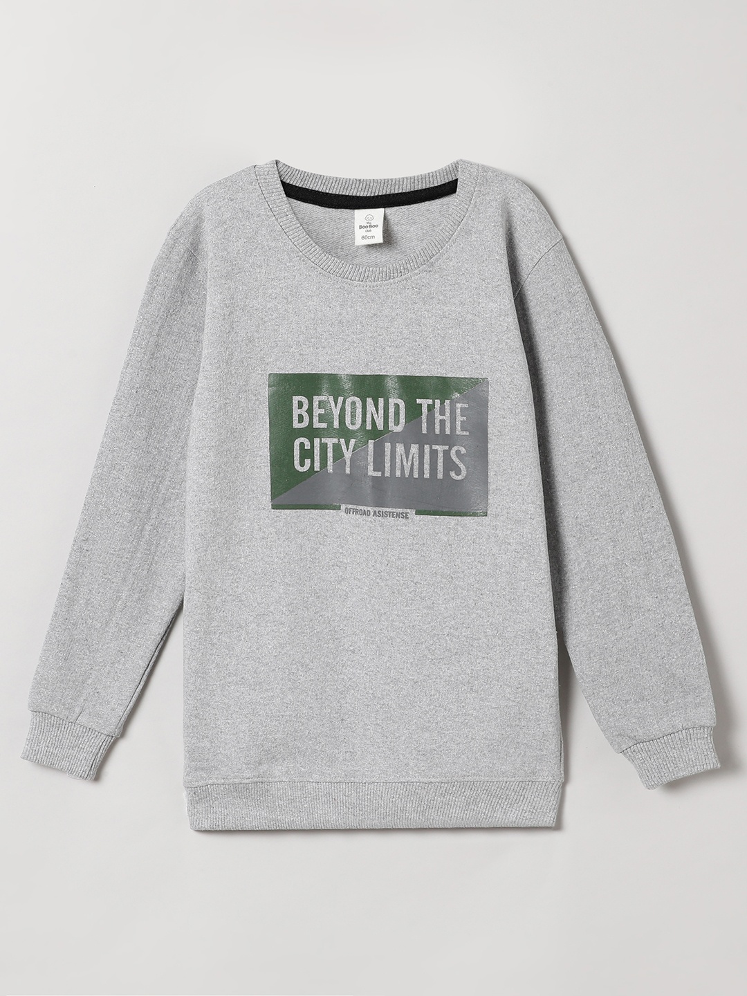 

The Boo Boo Club Kids Cotton Printed Sweatshirt, Grey
