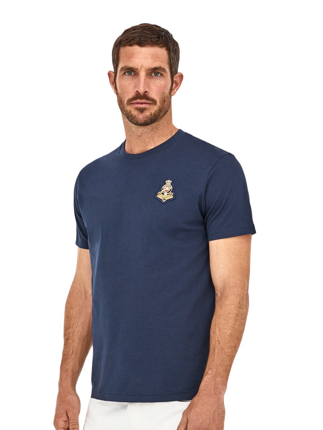 

HACKETT LONDON Men Cotton T-shirt, Navy blue