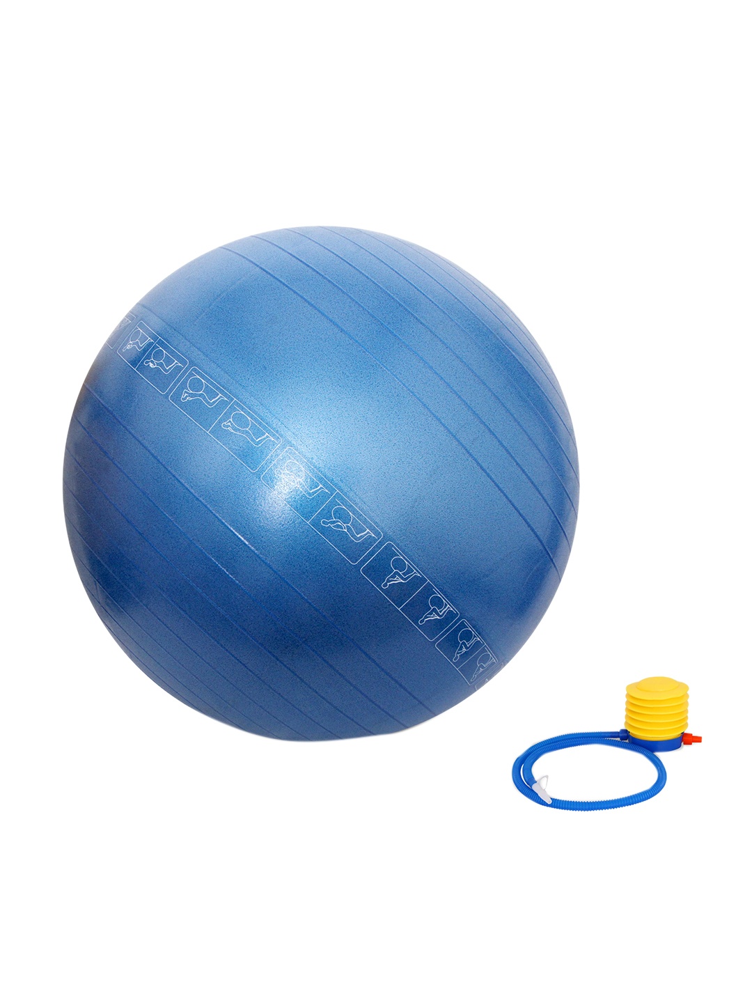 

NIVIA Anti Burst Exercise Ball With Foot Pump, Blue