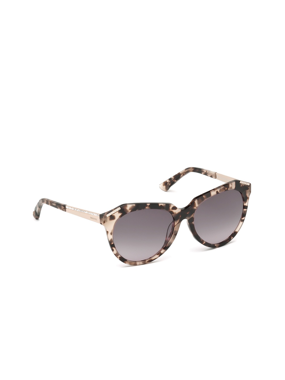 

SWAROVSKI Women Cateye Sunglasses with UV Protected Lens SK0114 56, Grey