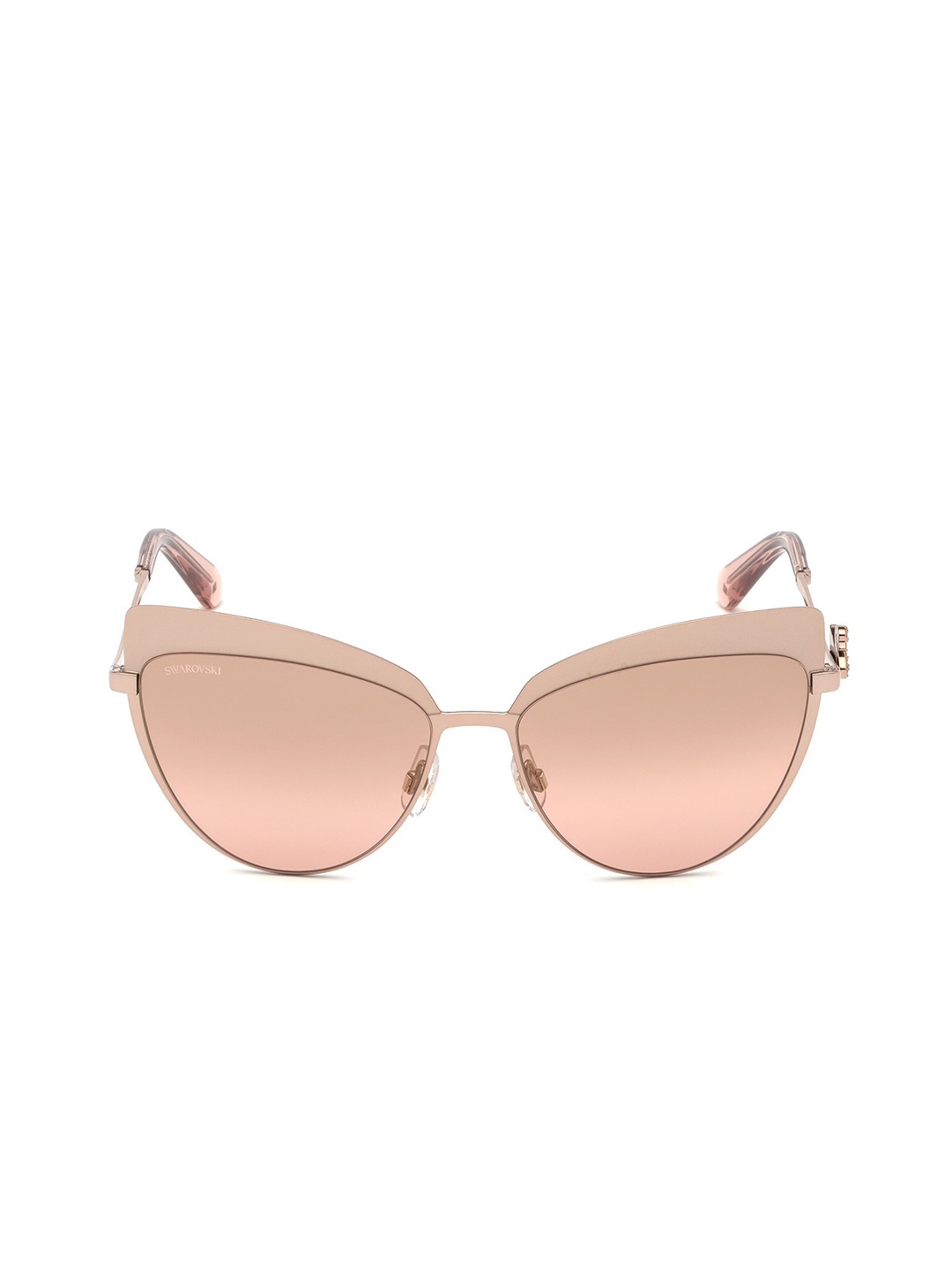 

SWAROVSKI Women Cateye Sunglasses with UV Protected Lens SK0220 56 33U, Pink