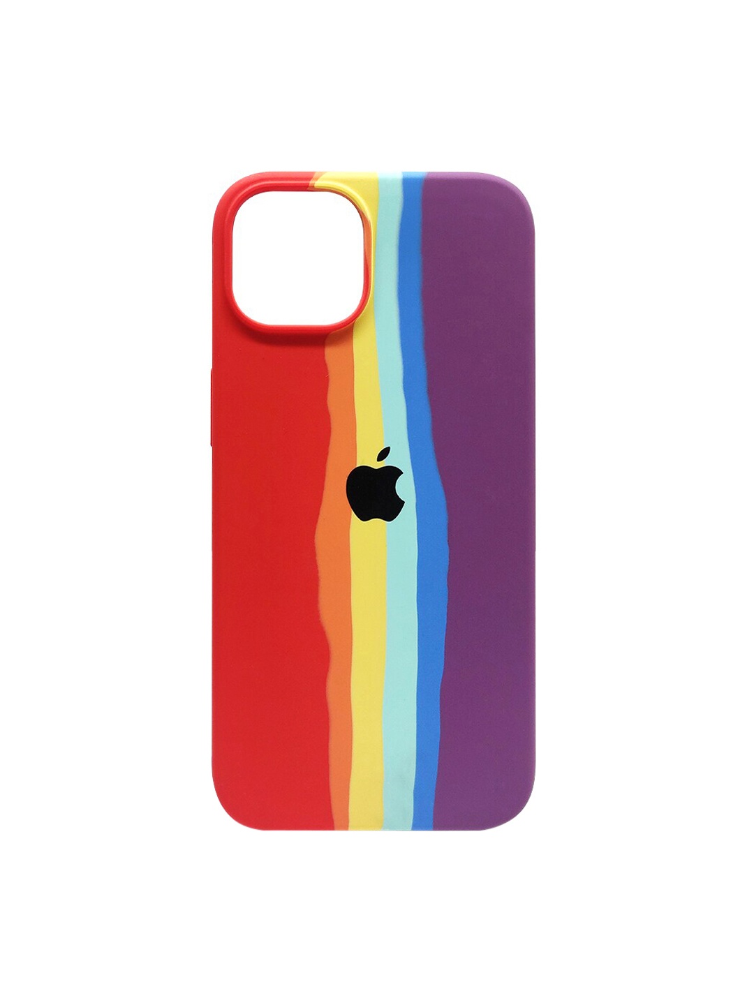 

TREEMODA Rainbow Apple iPhone 12 Phone Back Case, Red