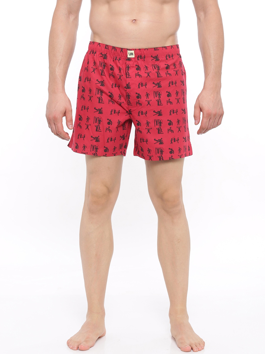 

Urban Dog Men Red Printed Boxers UDBX74