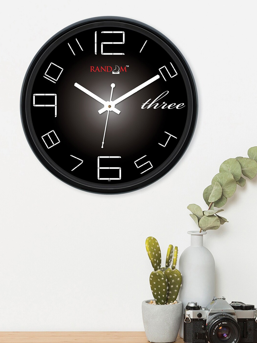 

RANDOM Black & White Printed Analogue Contemporary Wall Clock