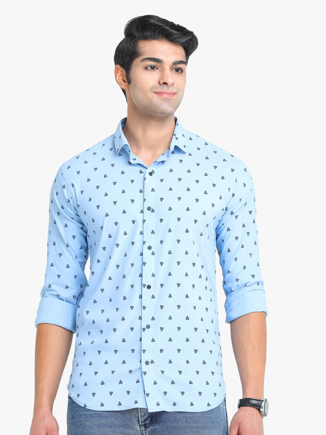 

COLVYNHARRIS JEANS Men Slim Fit Printed Casual Shirt, Blue