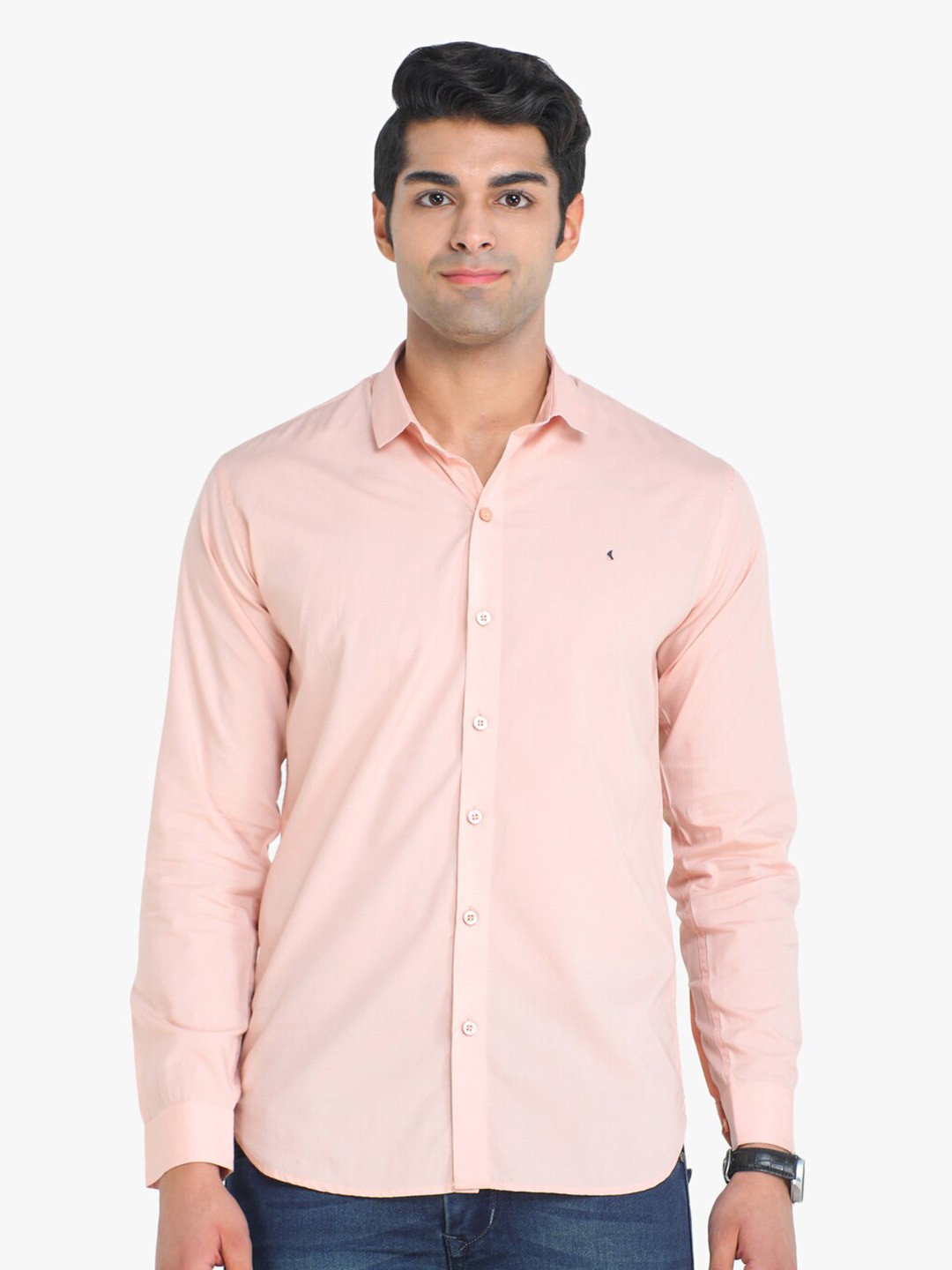 

COLVYNHARRIS JEANS Men Slim Fit Casual Shirt, Pink