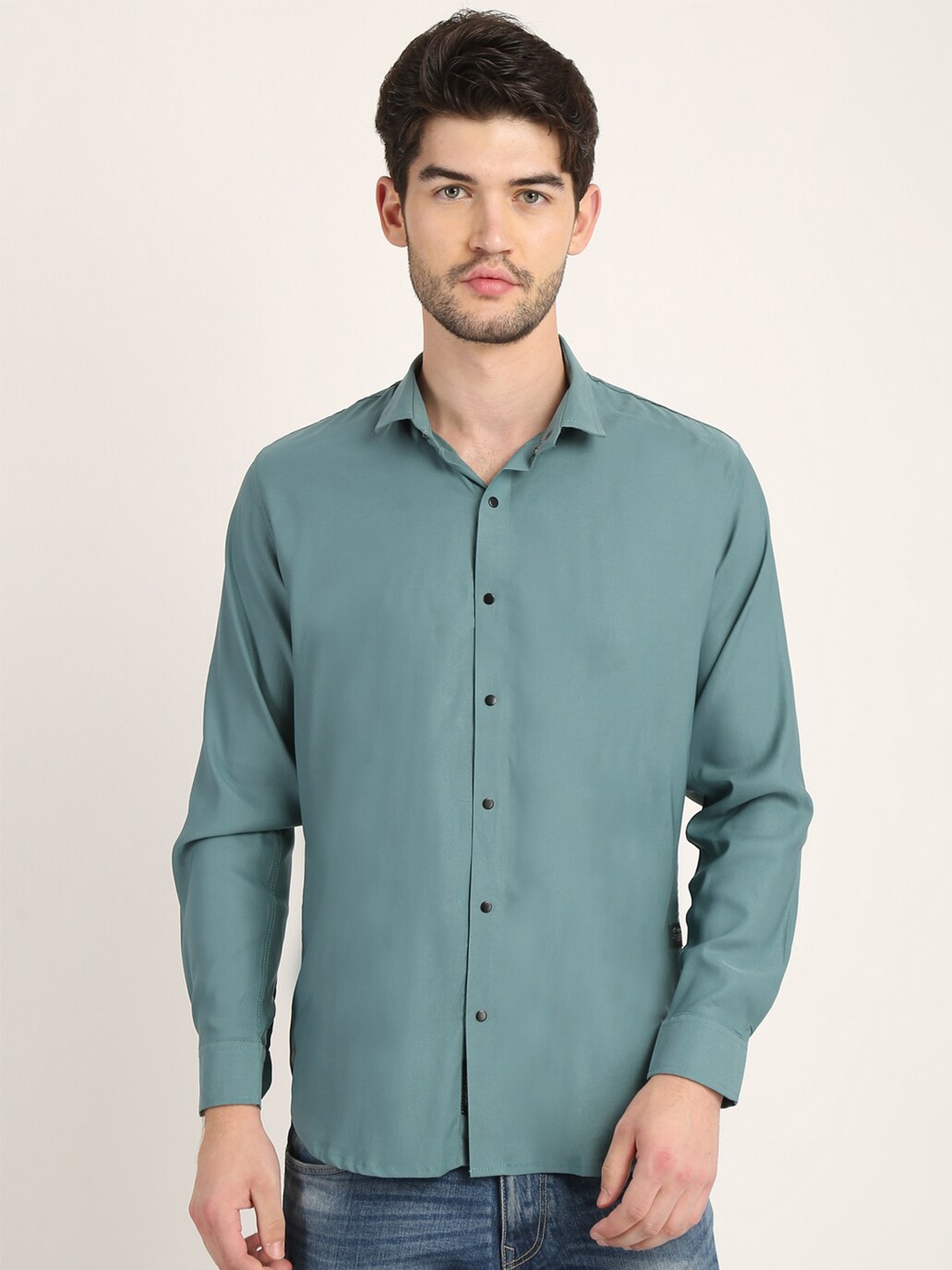 

COLVYNHARRIS JEANS Men Slim Fit Casual Shirt, Green