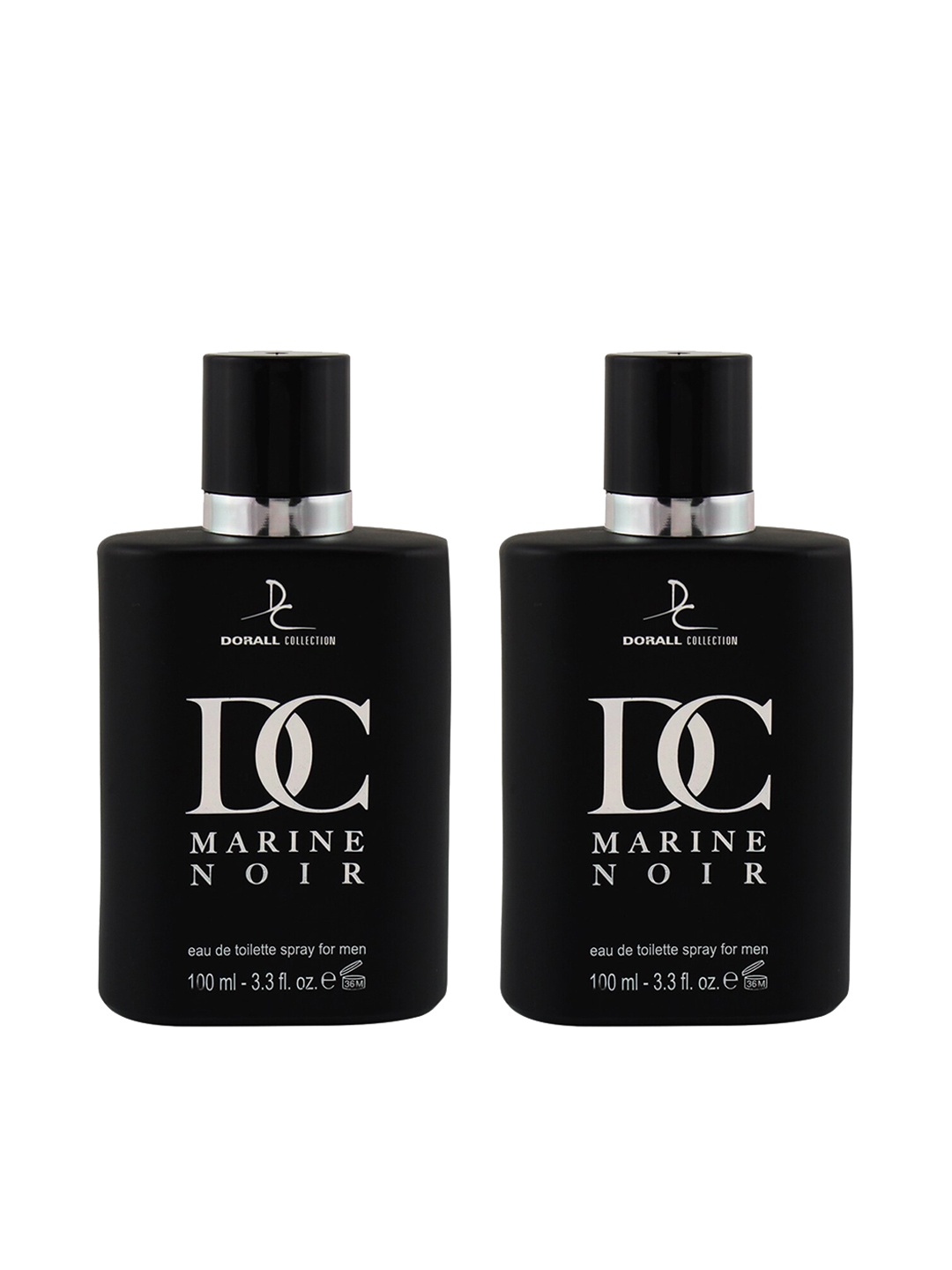 

Dorall Collection Men Set of 2 Marine Noir Eau de Toilette 100 ml Each, Black