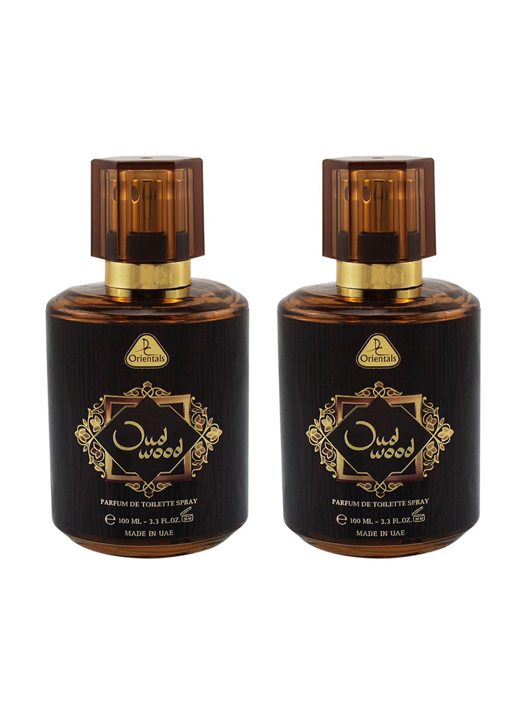 

Dorall Collection Orientals Set Of 2 Oud Wood Eau de Toilette 100ml Each, Transparent