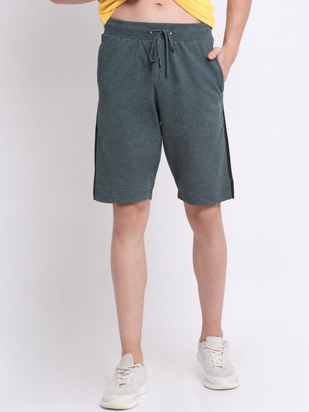 

HARBOR N BAY Men Outdoor Cotton Sports Shorts, Olive