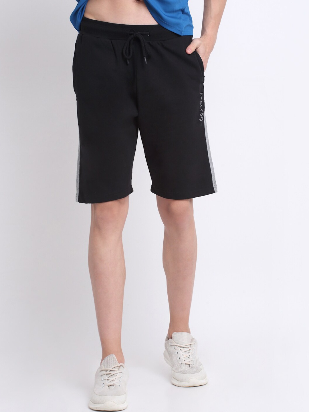 

HARBOR N BAY Men Outdoor Cotton Sports Shorts, Black